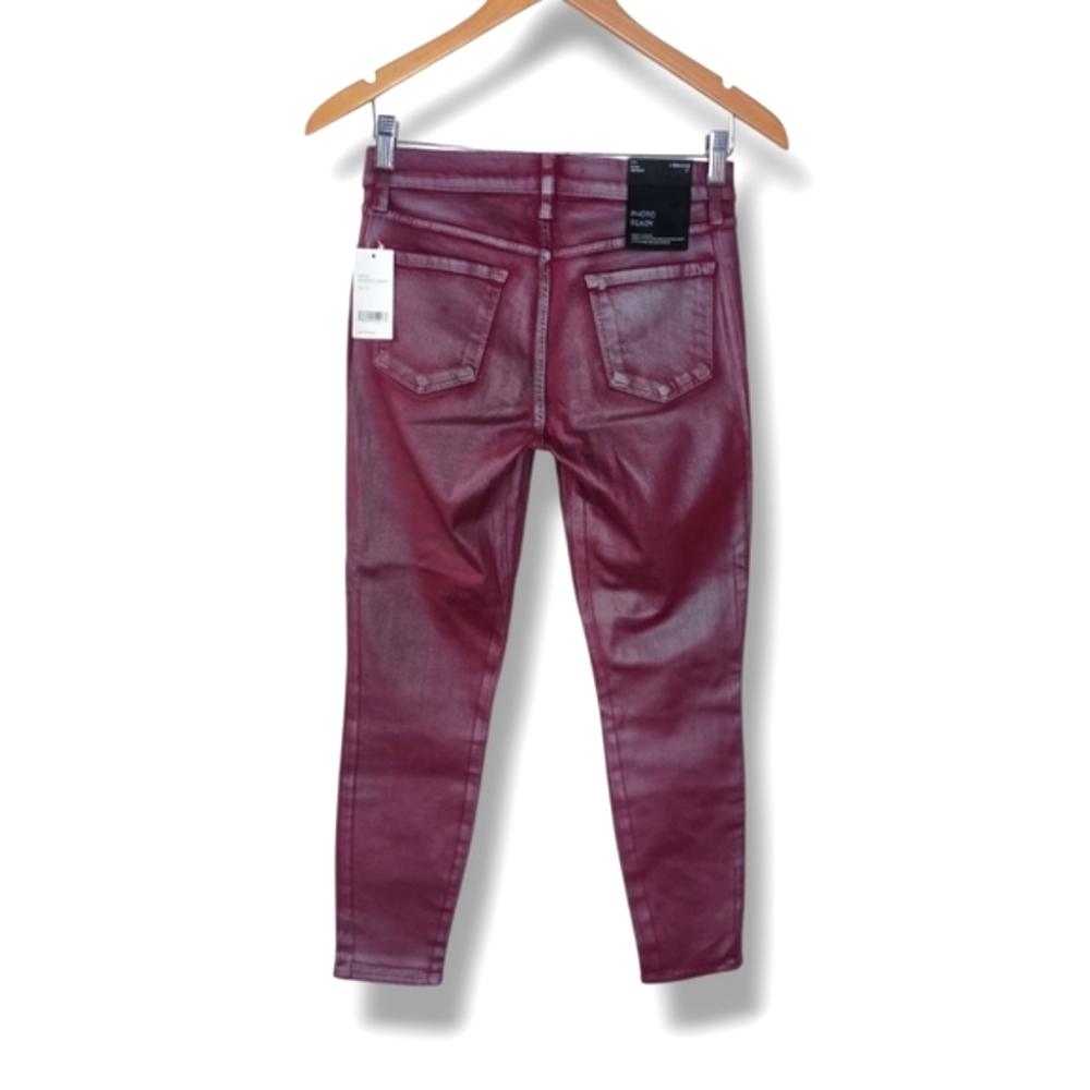 NWT J BRAND MID-RISE CROP SKINNY JEANS IN BITTERSWEET SHIMMER SIZE 27 RETAIL$278 - Picture 7 of 14